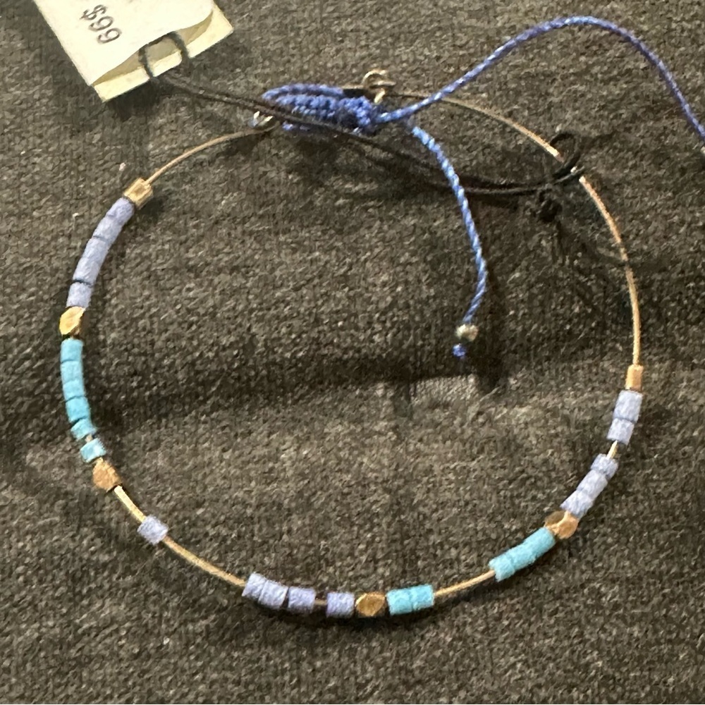 NWT Fairley Adjustable Beaded Bracelet reg $99 with pouch - Picture 2 of 8